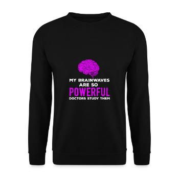 Children Epilepsy Consciousness Cite Powerful Geh - Unisex Sweatshirt - black - Front - Alina (178cm) & Michal (187cm)