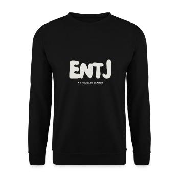 ENTJ MBTI Myers Briggs Personality Extrovert - Unisex Sweatshirt - black - Front - Alina (178cm) & Michal (187cm)