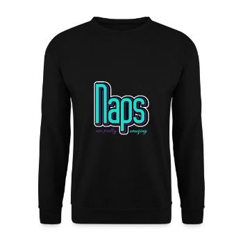 Nu assez incroyable Personne épuisée Gesch - Sweat-shirt Unisexe - noir - Devant - Alina (178cm) & Michal (187cm)