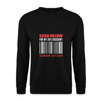 20% Discount Humorous Person Gift - Unisex Sweatshirt - black - Front - Alina (178cm) & Michal (187cm)