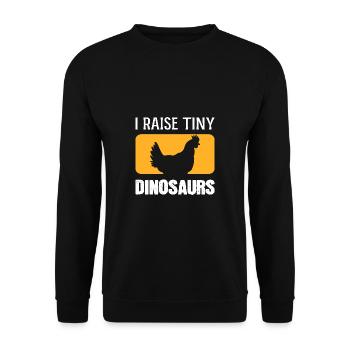 Winzige Dinosaurier anziehen Bauer Gift - Unisex Pullover - Schwarz - Vorne - Alina (178cm) & Michal (187cm)