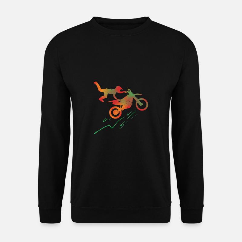 Motorcross Racer Rennfahrer Gift - Unisex Pullover - Schwarz