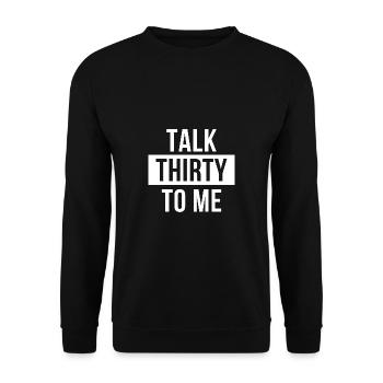 Parlez-moi trente - Sweat-shirt Unisexe - noir - Devant - Alina (178cm) & Michal (187cm)