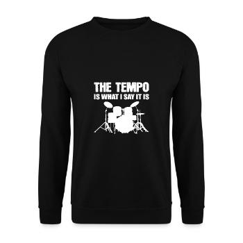 Le cadeau du membre tempo band - Sweat-shirt Unisexe - noir - Devant - Alina (178cm) & Michal (187cm)