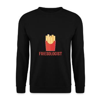 Cadeau gastronomique frison - Sweat-shirt Unisexe - noir - Devant - Alina (178cm) & Michal (187cm)