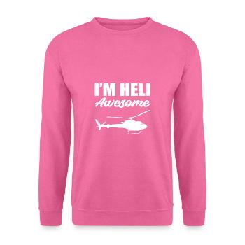 Ich bin Heli großartig Bachelor der Luftfahrt Gesc - Unisex Pullover - Pink - Vorne