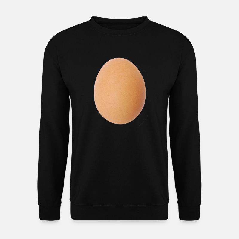 Egg Brown Pattern Nature Motif - Unisex Sweatshirt - black