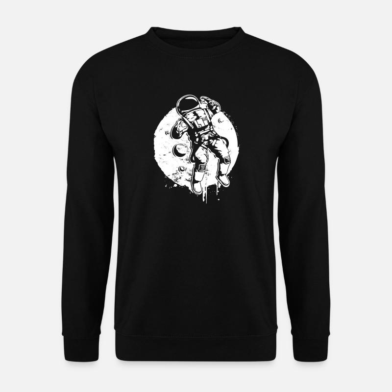 Moon Astronaut Space Rocket Alien - Sweat-shirt Unisexe - noir