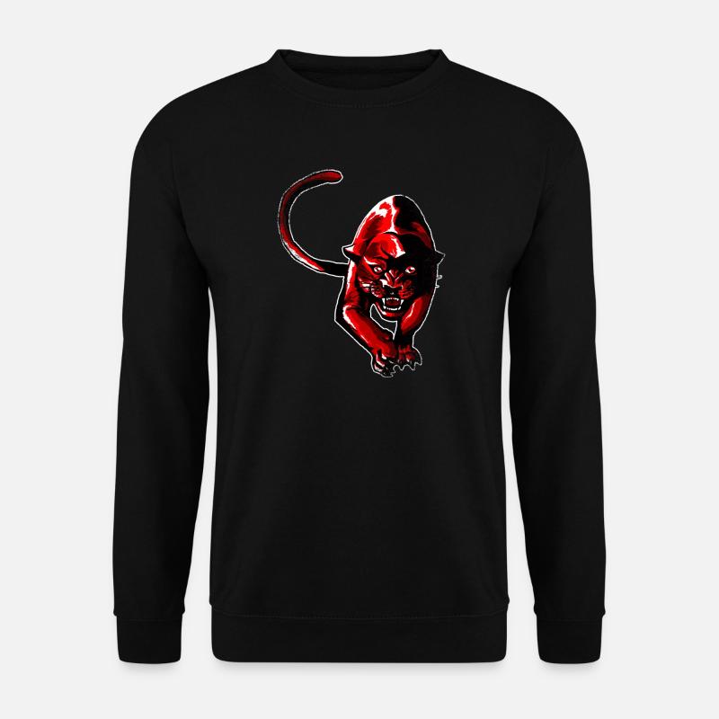 Red panther - Unisex Sweatshirt - black