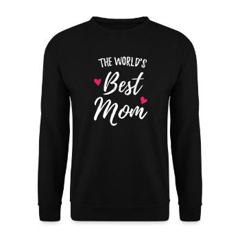 Die beste Mutter der Welt - Unisex Pullover - Schwarz - Vorne - Alina (178cm) & Michal (187cm)