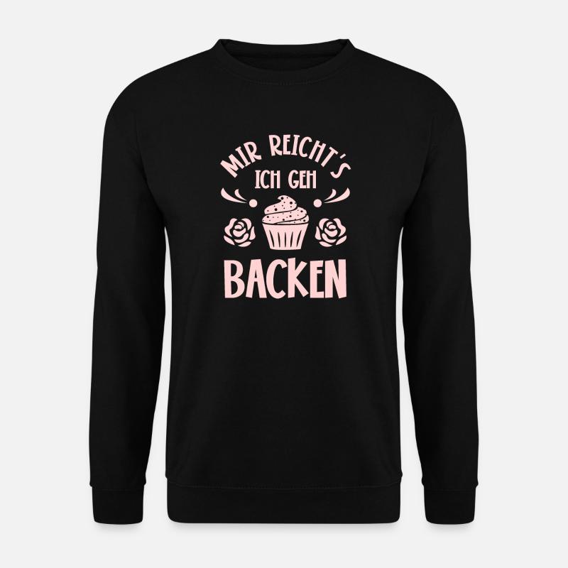 Backen Bäcker Bäckerin - Unisex Pullover - Schwarz