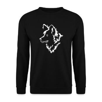 Spitz Kopf "Black Edition" - Unisex Pullover - Schwarz - Vorne - Alina (178cm) & Michal (187cm)