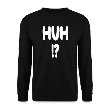 Huh!? Chronicles - Unisex Sweatshirt - black - Front - Alina (178cm) & Michal (187cm)
