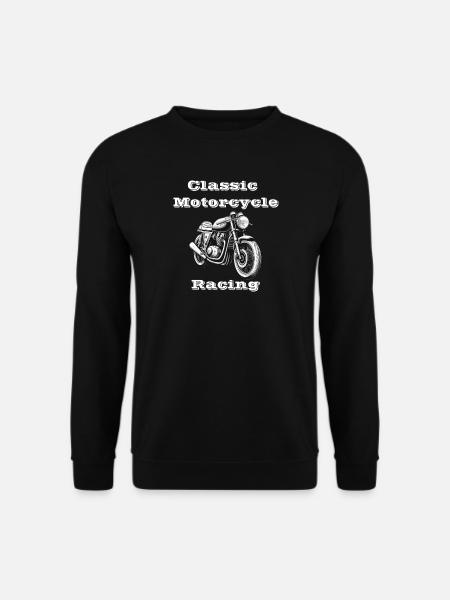 Classic Motorcycle Racing weiß - Unisex Pullover - Schwarz