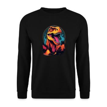 Tyrannosaurus Rex - Unisex Pullover - Schwarz - Vorne - Alina (178cm) & Michal (187cm)