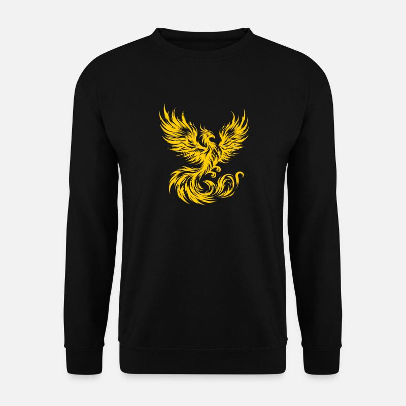 Feuer-Phönix - Unisex Pullover - Schwarz