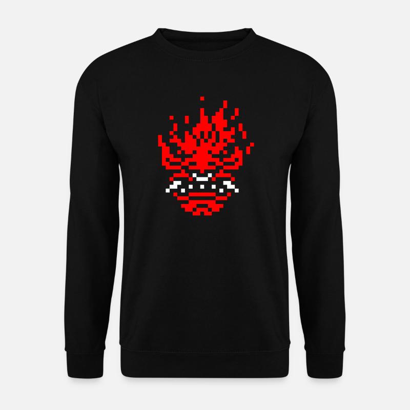 Oni pixel 8 bits - Sweat-shirt Unisexe - noir