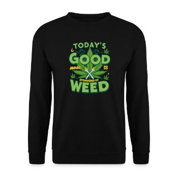 Bonne Humeur Weed - Sweat-shirt Unisexe - noir - Devant - Alina (178cm) & Michal (187cm)