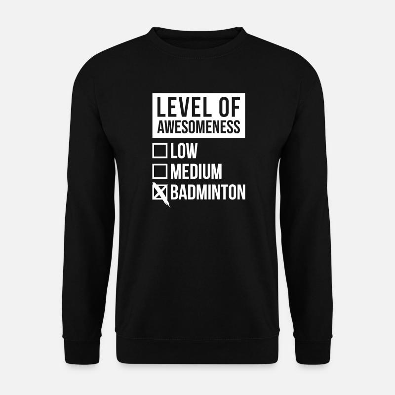 Badminton - Unisex Pullover - Schwarz