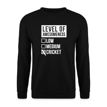 Cricket Cricket Cricket - Unisex Sweatshirt - black - Front - Alina (178cm) & Michal (187cm)