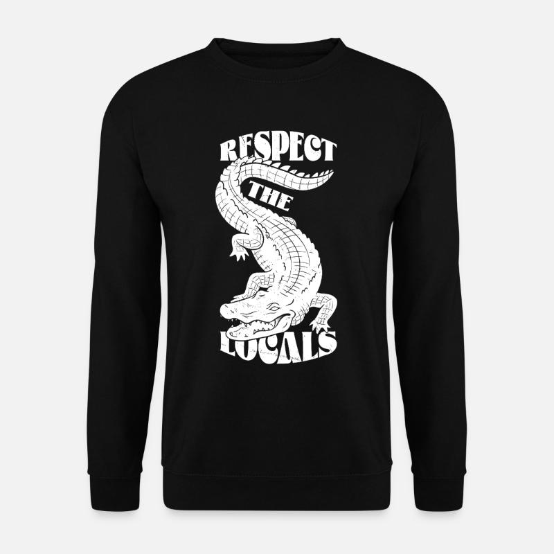 Respect the Locals – Wildlife Statement - Unisex Sweatshirt - black