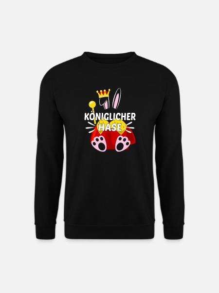 Königlicher Hase - Unisex Pullover - Schwarz