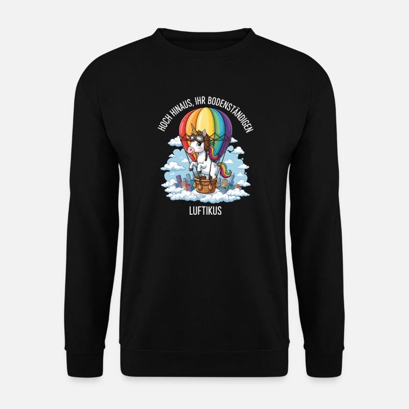 Luftikus-Einhorn - Unisex Pullover - Schwarz