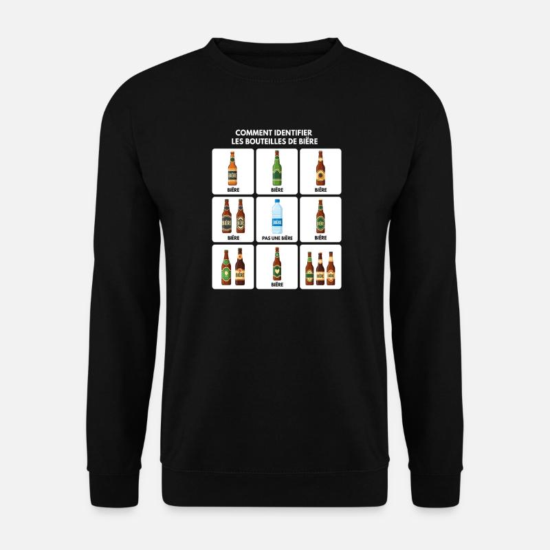 Guide d’identification de la bière - Sweat-shirt Unisexe - noir