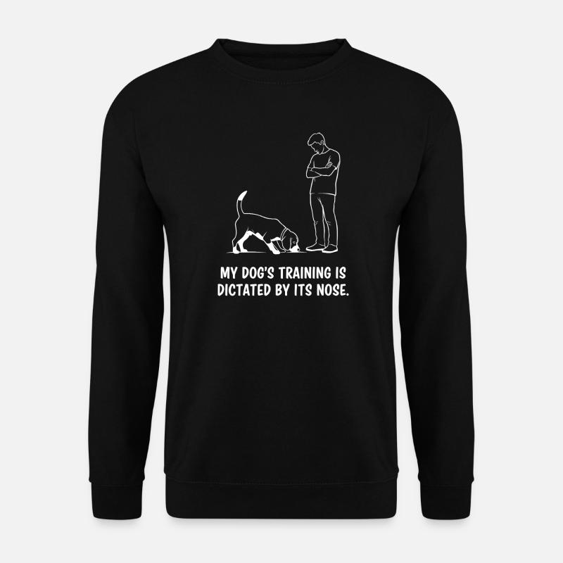 Dog training by nose - Unisex Sweatshirt - black