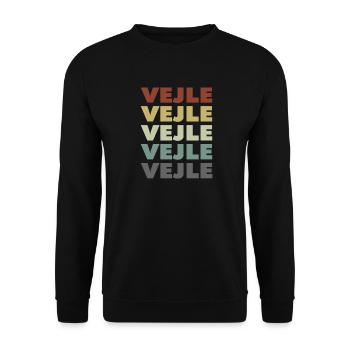 Vejle - Denmark - Denmark - Scandinavia - Unisex Sweatshirt - black - Front - Alina (178cm) & Michal (187cm)