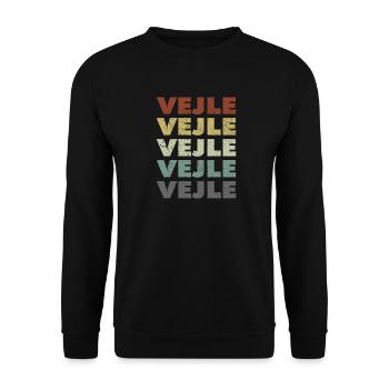 Vejle - Denmark - Denmark - Scandinavia - Unisex Sweatshirt - black - Front - Alina (178cm) & Michal (187cm)