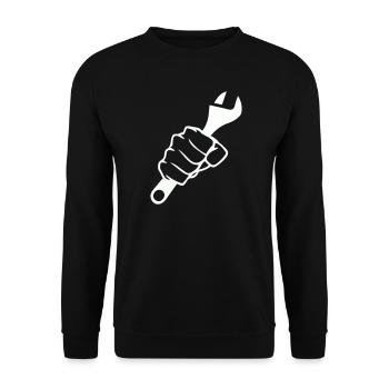 Fists and Screwdriver Force - Unisex Sweatshirt - black - Front - Alina (178cm) & Michal (187cm)
