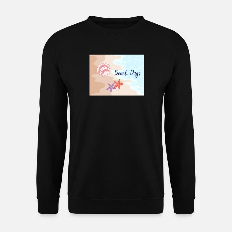 Beach Days Beach Motifs Starfish - Unisex Sweatshirt - black