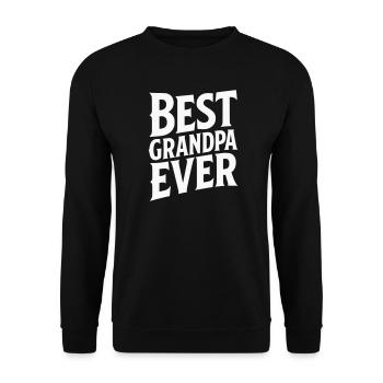 Meilleur graphique de faute de frappe de grand-père jamais réalisé - Sweat-shirt Unisexe - noir - Devant - Alina (178cm) & Michal (187cm)