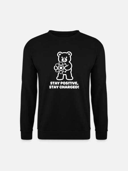 Atomic Bear Positive Charge - Unisex Sweatshirt - black