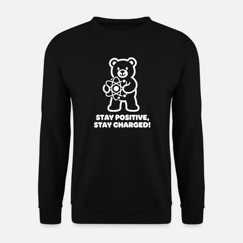 Atomic Bear Positive Charge - Unisex Sweatshirt - black
