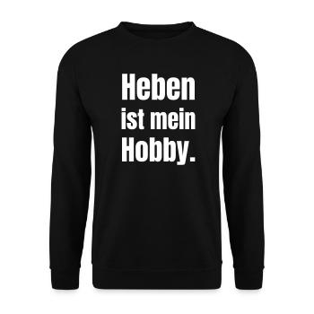 Heben Ist Mein Hobby - Unisex Pullover - Schwarz - Vorne - Alina (178cm) & Michal (187cm)