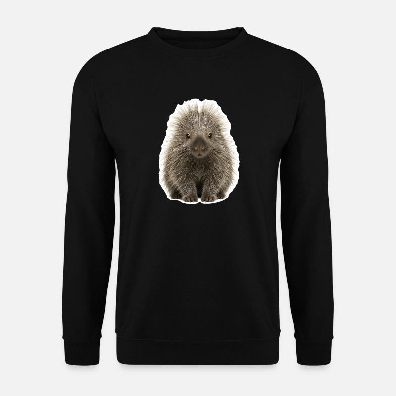 Putziges Stachelschwein - Niedlich - Unisex Pullover - Schwarz