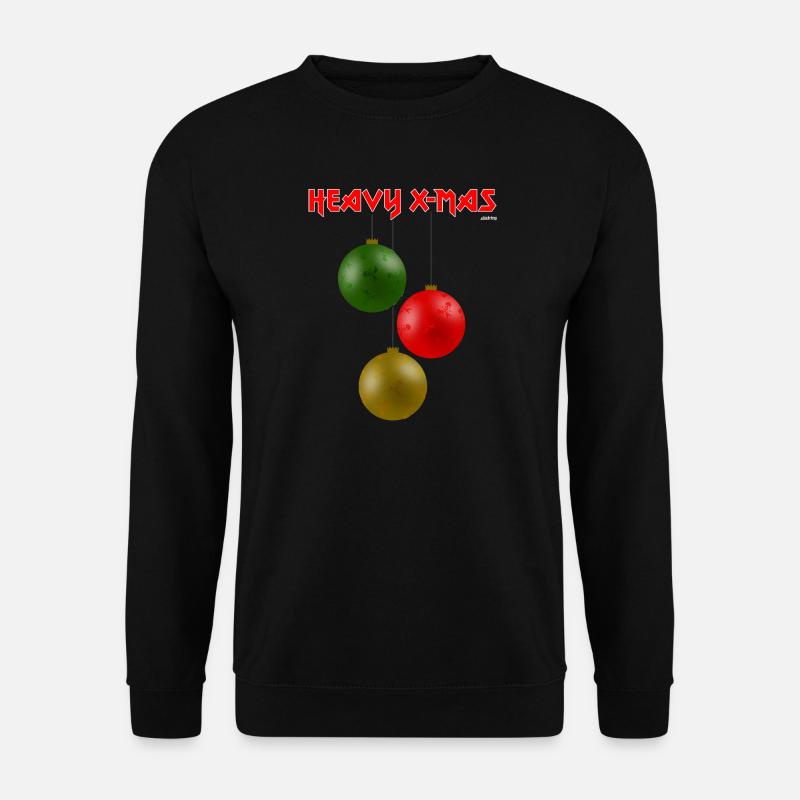 HEAVY X-MAS, traditionell - Unisex Pullover - Schwarz