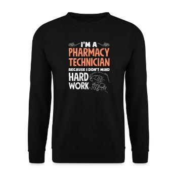 Pharmacist Pharmaceutical Technical - Unisex Sweatshirt - black - Front - Alina (178cm) & Michal (187cm)