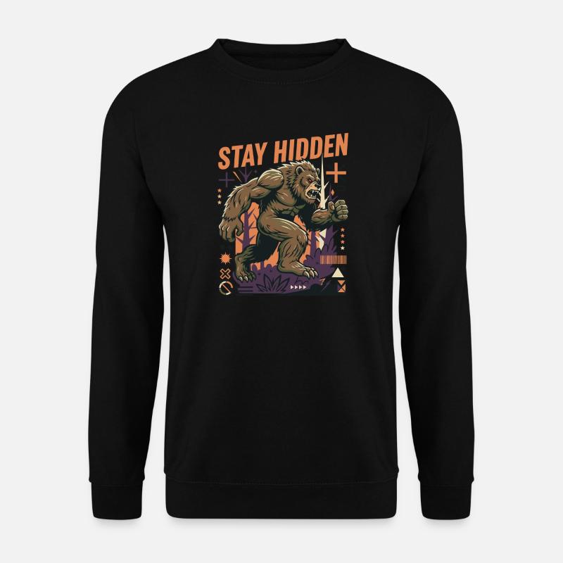 Bleib Versteckt Gorillawald - Unisex Pullover - Schwarz