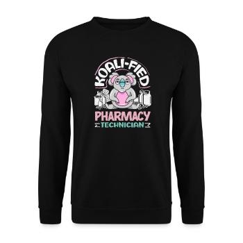 Apotheker Pharmazeutisch-technischer - Unisex Pullover - Schwarz - Vorne - Alina (178cm) & Michal (187cm)