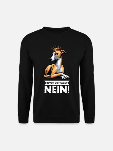 Bevor Du Fragst Whippet Windhund Whippets - Unisex Pullover - Schwarz