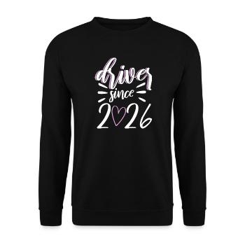 Driving License 2026 Driving Test Driving License Test - Unisex Sweatshirt - black - Front - Alina (178cm) & Michal (187cm)