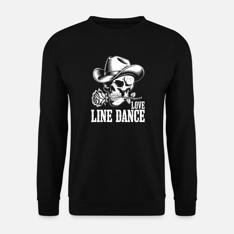 Bone Cowboy Love Line Dance - Unisex Sweatshirt - black