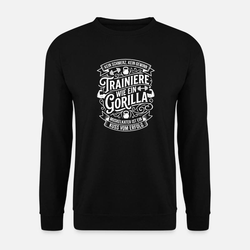 Train like a gorilla - Unisex Sweatshirt - black