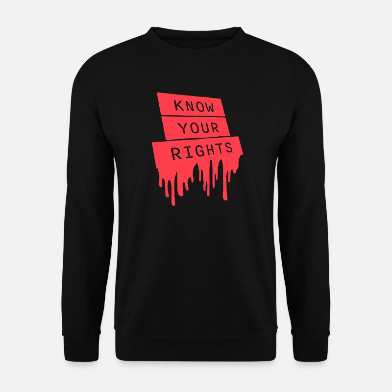 Conosci i tuoi diritti Attivismo Giustizia Libertà - Felpa unisex - nero