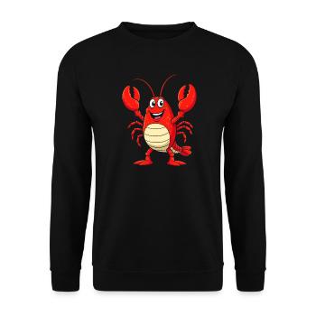 Costume de homard Créature marine crabe sous-marine - Sweat-shirt Unisexe - noir - Devant - Alina (178cm) & Michal (187cm)