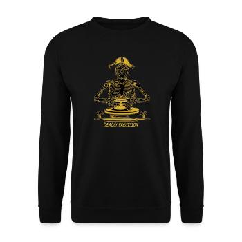 Deadly Precision – Royal Gold Edition - Unisex Pullover - Schwarz - Vorne - Alina (178cm) & Michal (187cm)