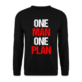Motivation : Hommes - Sweat-shirt Unisexe - noir - Devant - Alina (178cm) & Michal (187cm)